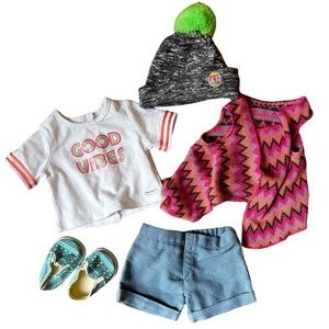 American Girl Outfit Skater Good Vibes with Hat and Shoes Fits 18” Doll